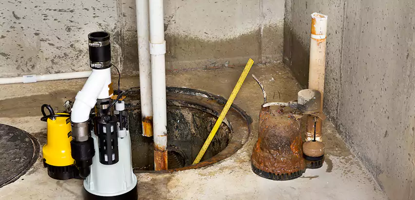 Installing Sump Pump in Finished Basement in Fontana, CA